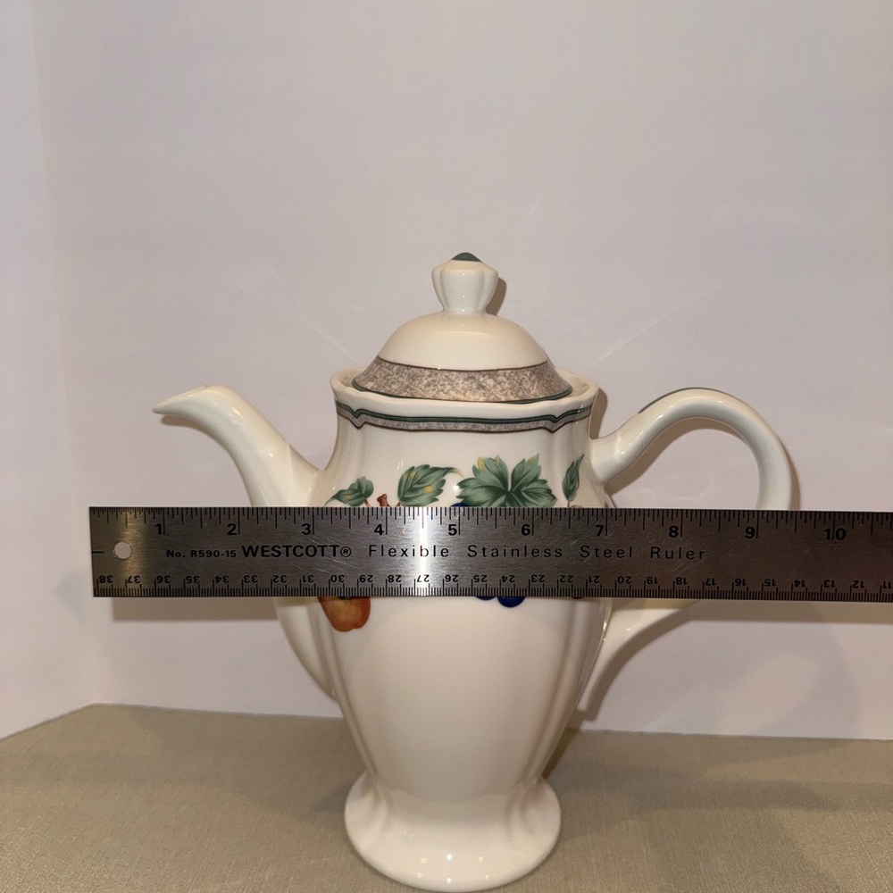 Vintage Noritake Homecraft Orchard Estate Coffee or Tea Pot with Lid 9236 RARE - Picture 11 of 16